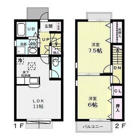 アズール Aの間取り