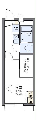 レオパレスフリージアの間取り