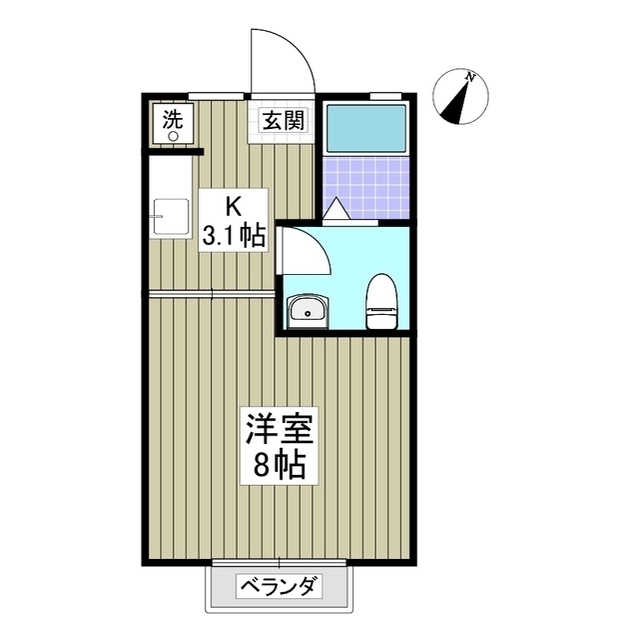 エコーハイツAの間取り
