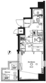 AXAS新宿若松町Sta.の間取り