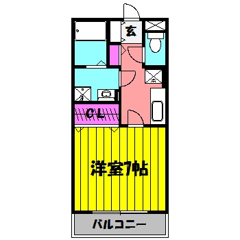 グランフィールドⅢの間取り