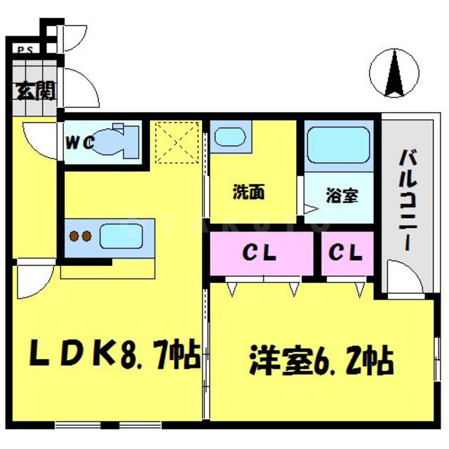 フジパレス鶴見7番館の間取り