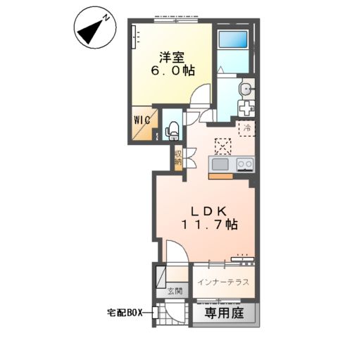 (仮)江田町新築アパートの間取り