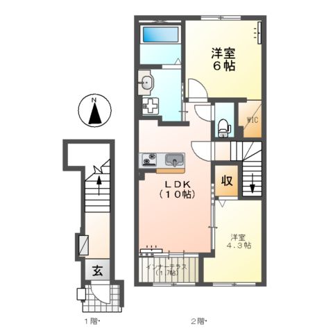 西塚町2丁目新築アパート(仮の間取り