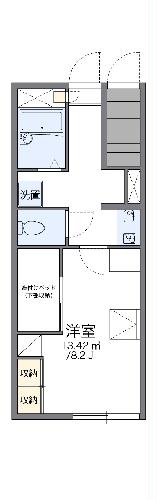 レオパレス新逆井の間取り