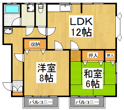 Lパレス立川の間取り