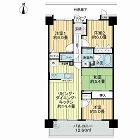 サーパス磐田西小前の間取り