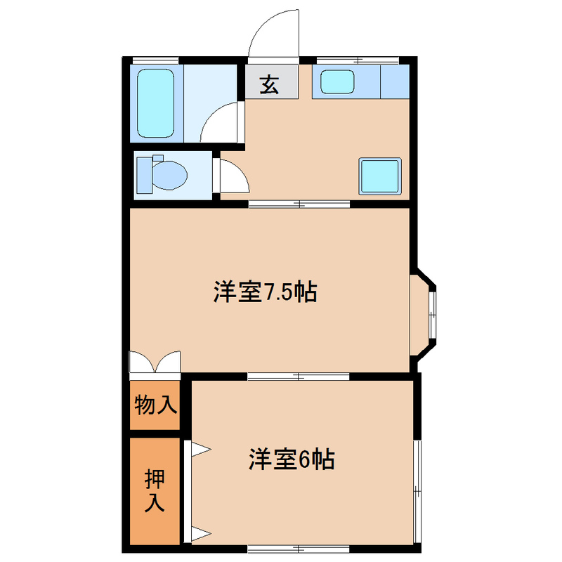 菱沼ハイリビングの間取り
