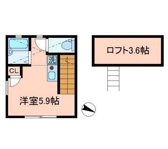 バーミープレイス王子Ⅱの間取り