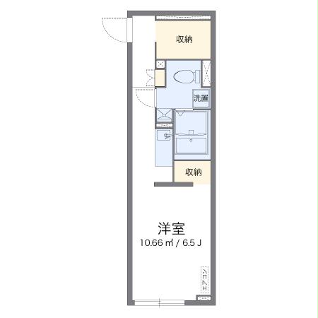 レオパレス先作イーストの間取り