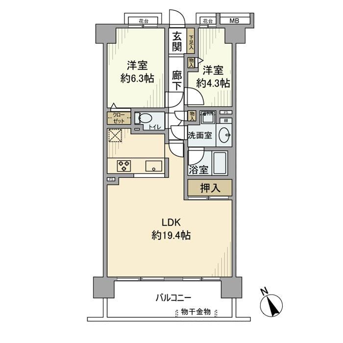 ブライトシティ船橋の間取り