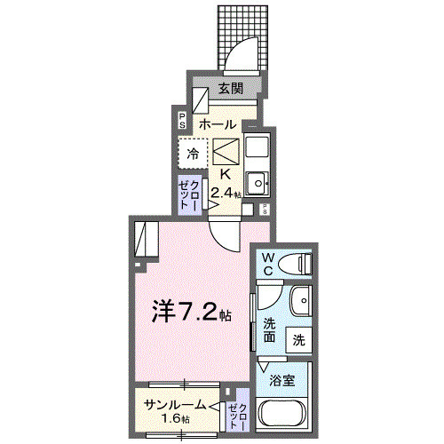 エスペランサ 俊の間取り