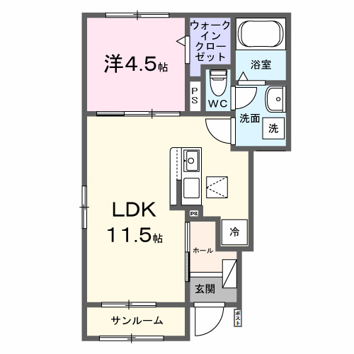 デスティニーAの間取り
