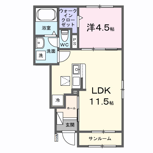 デスティニーAの間取り