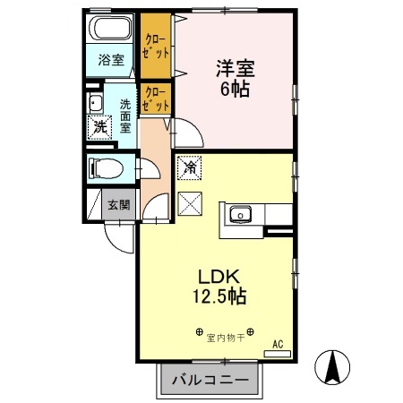 メイプル Aの間取り