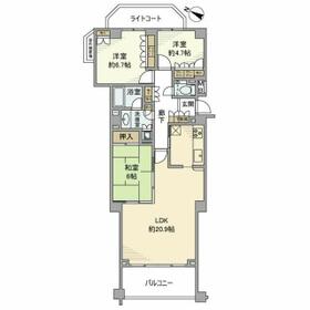 グローリオ駒沢大学の間取り