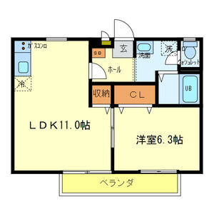 ソレジオ1号館の間取り