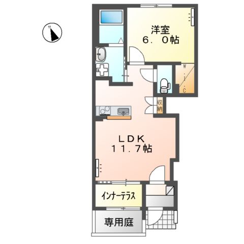 仮)山宮新築アパートの間取り