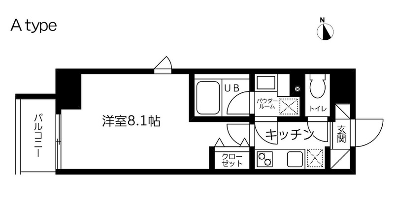 スカイコート蔵前Ⅱの間取り