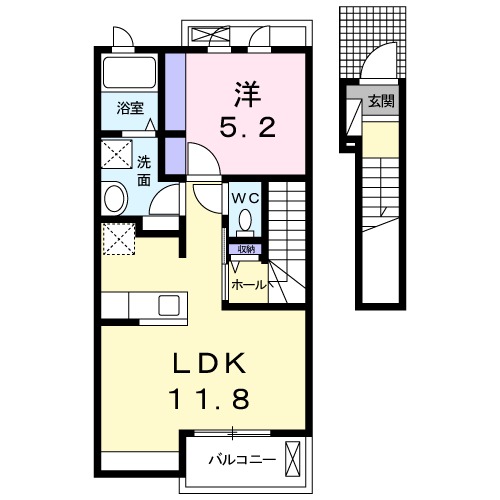 サンヒルハイムⅡの間取り