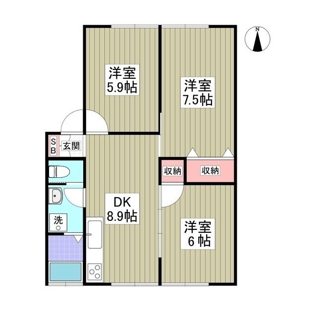 MKルーミーの間取り
