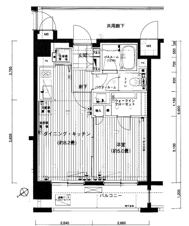 LA.スイート上野の間取り
