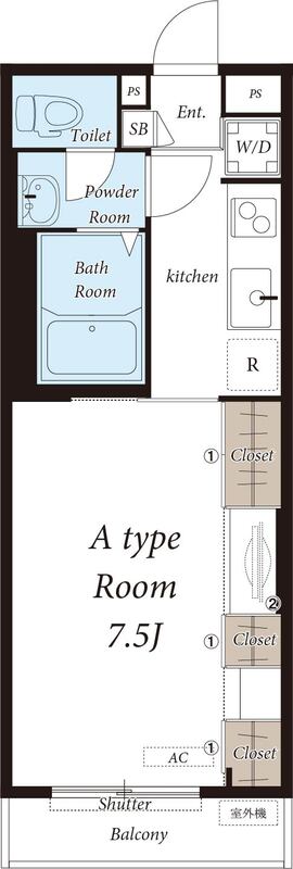 リブリ・リヴェール岩瀬の間取り