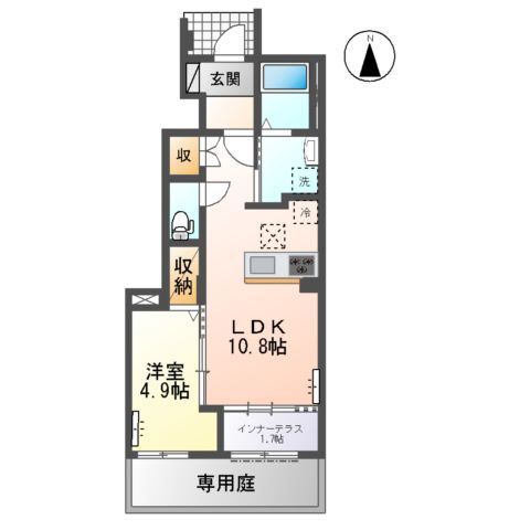 木曽川町門間南屋敷新築アパートの間取り