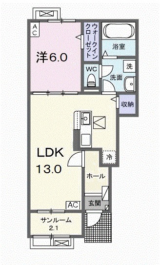 ネオ岐南Aの間取り