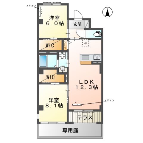 (仮称)流山市駒木マンションの間取り