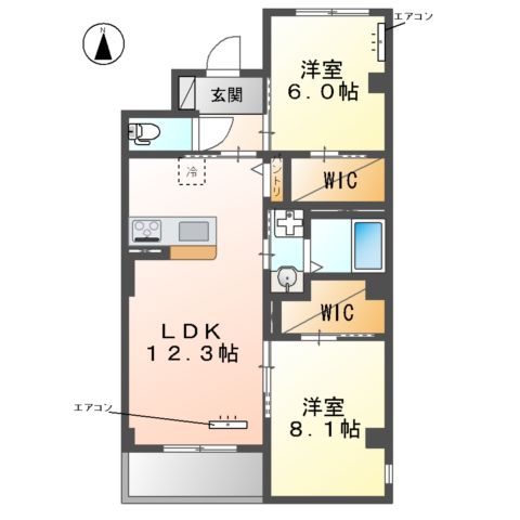 (仮称)流山市駒木マンションの間取り