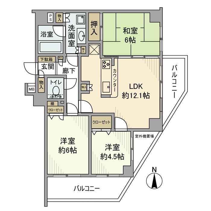 日神パレステージ立石第3の間取り