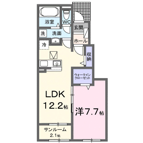 フォレスト Aの間取り