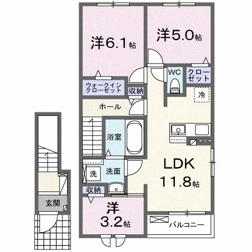サンタナ1番館の間取り