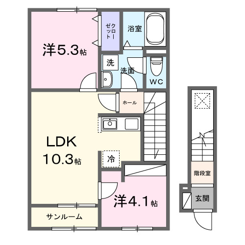 アンバーの間取り