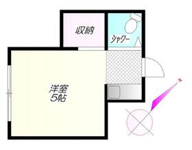 山岸マンションBの間取り