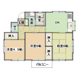 ハイフラッツⅡの間取り