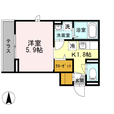 すみれの間取り