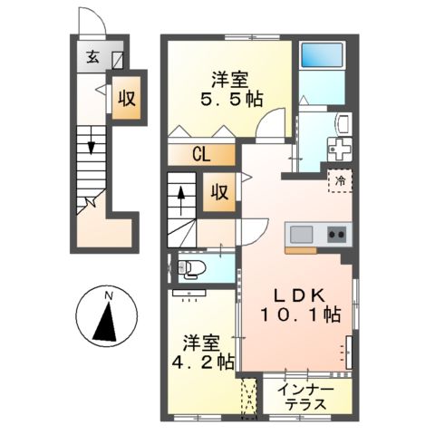 アンソレイユの間取り
