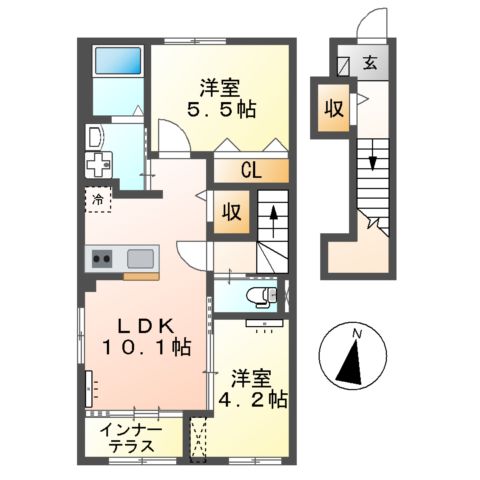 アンソレイユの間取り