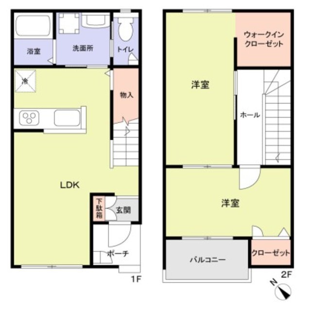 (仮称)高石市加茂3丁目賃貸計画の間取り