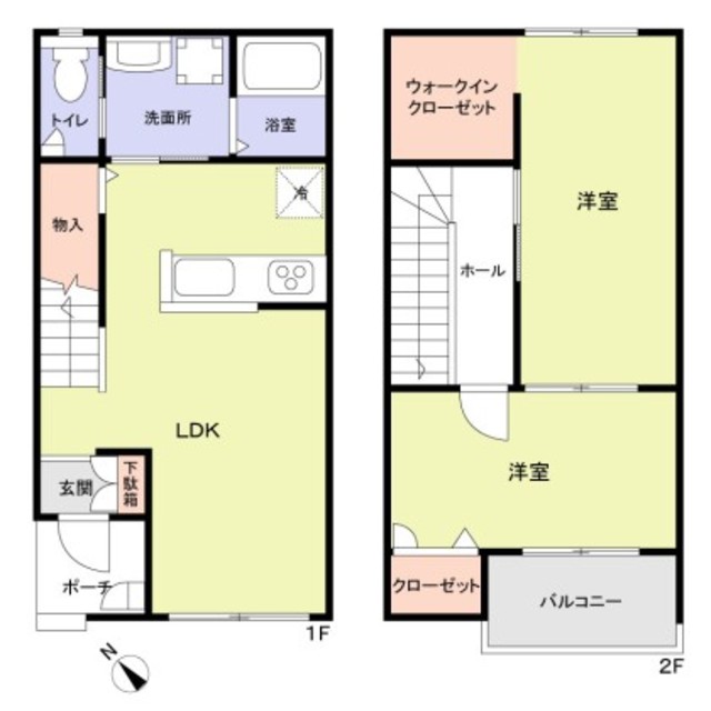 (仮称)高石市加茂3丁目賃貸計画の間取り