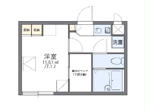 レオパレスグラティテュードⅢの間取り