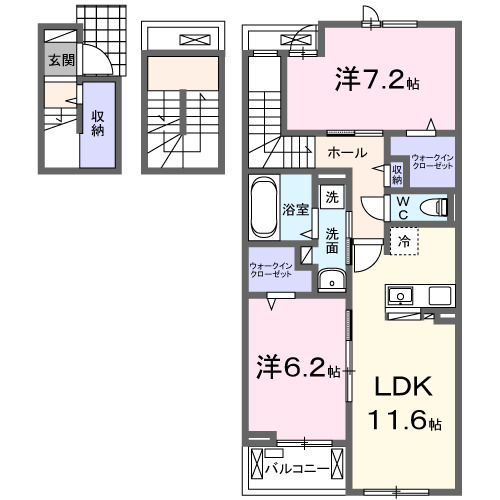 リゾ ハヤテの間取り