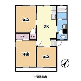 パナハイツヤマダB棟の間取り