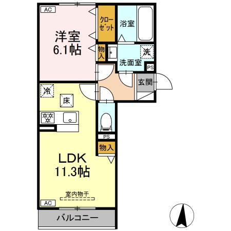 D-Hills中田町の間取り