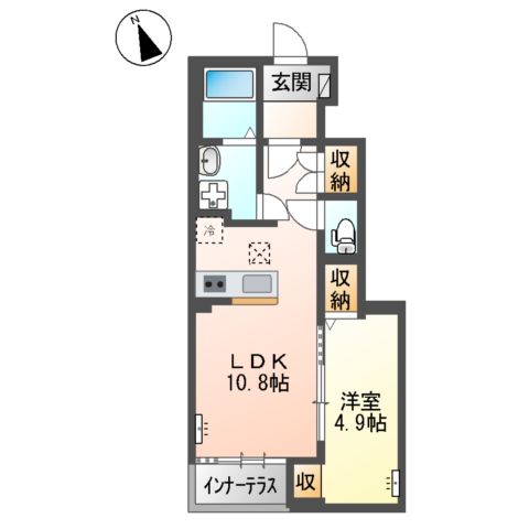 仮)取手市米ノ井新築アパートB棟の間取り