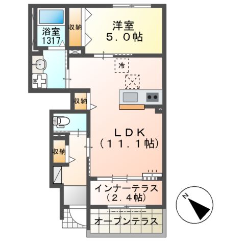 船橋市飯山満町新築アパート(仮称)の間取り