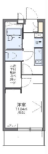 レオパレス陽だまりの間取り