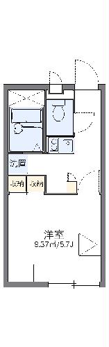レオパレスリバストンの間取り
